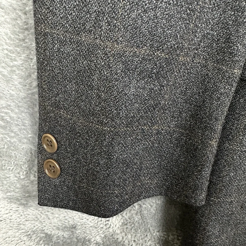 Daniel Cremieux Coll Blazer Sport Coat Jacket Men's Size 39R Woolmark Gray Plaid
